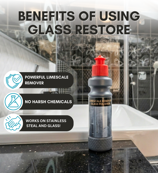 Glass Restore - Heavy Waterstains & Limescale Remover.