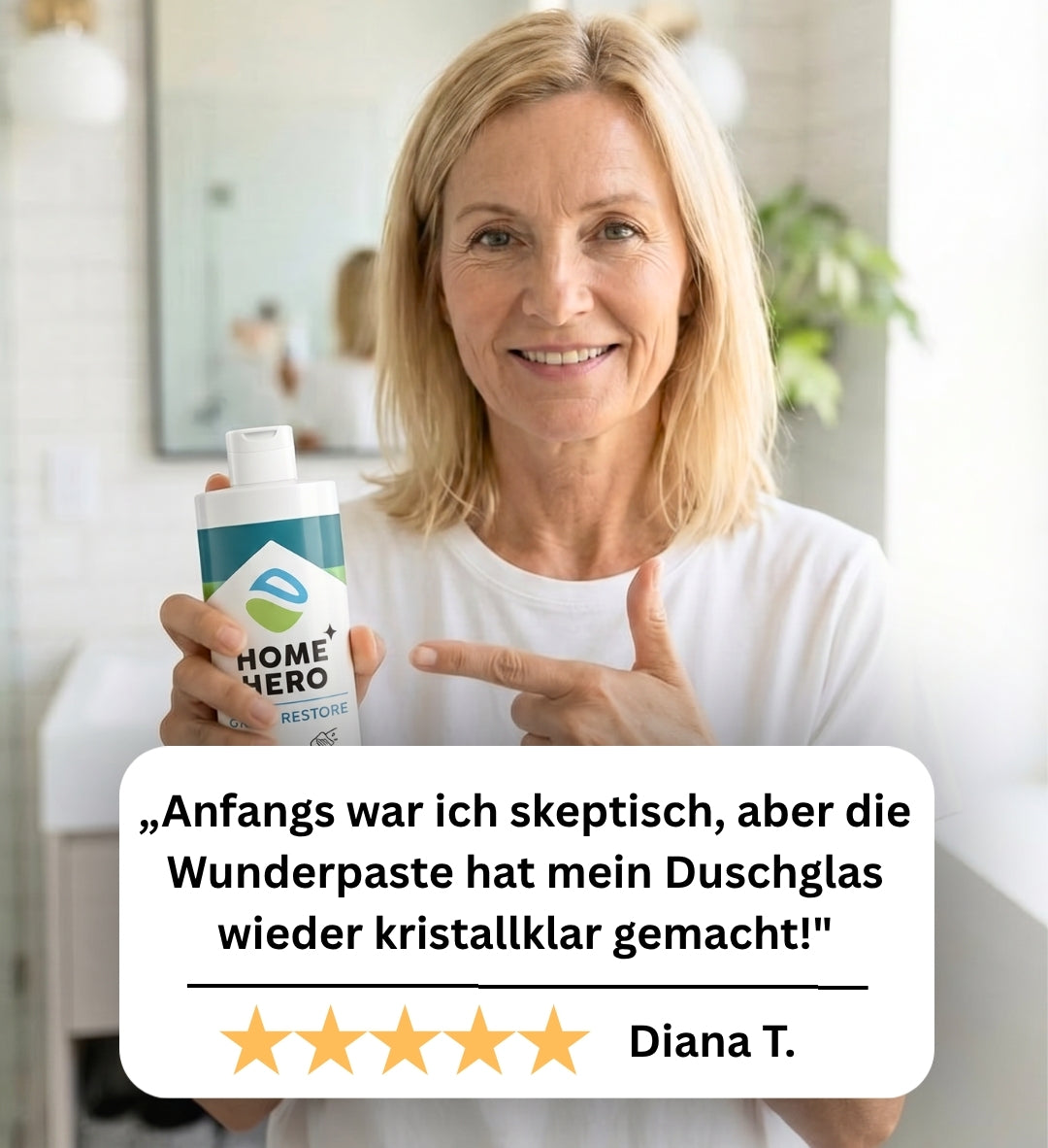 Glass Restore – Entferner für starke Wasserflecken und Kalkablagerungen