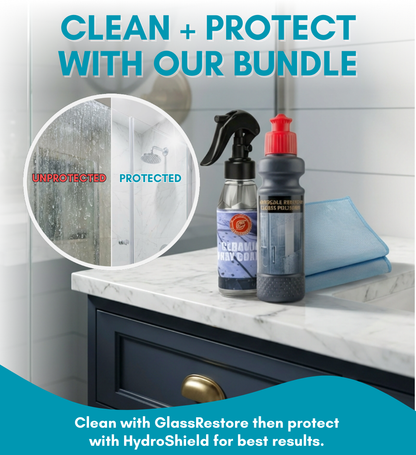 Glass Restore - Heavy Waterstains & Limescale Remover.