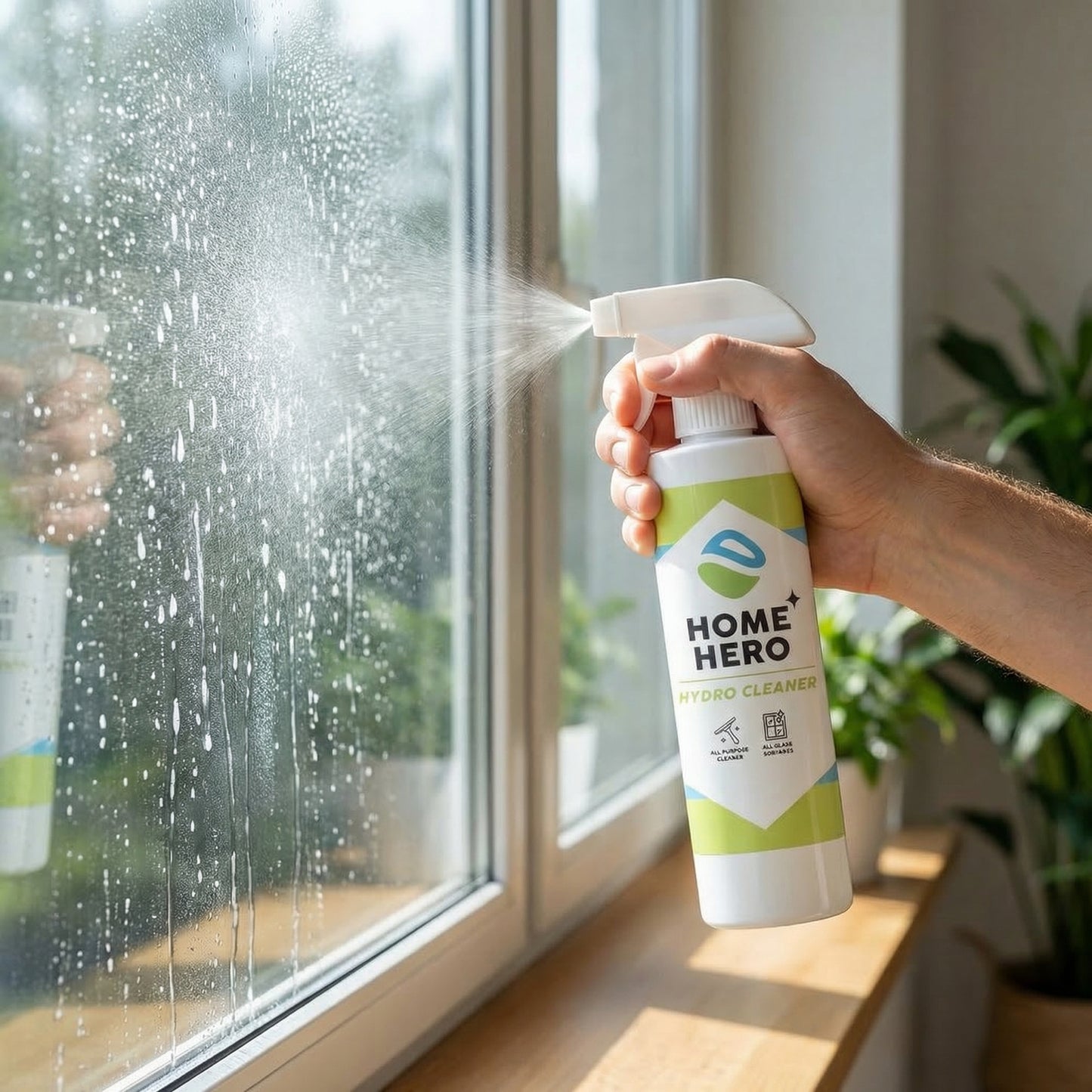 Vodní čistič - Profesionální produkt čištění skla